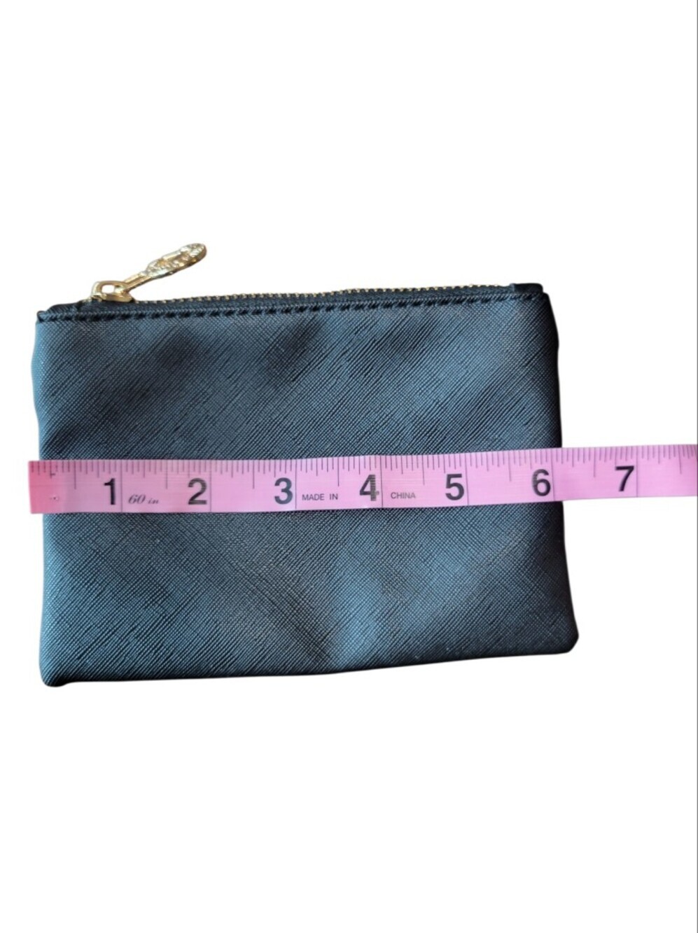 Valentino Orlandi Black Zippered Small Pouch Wallet Coin Purse - Picture 6 of 7